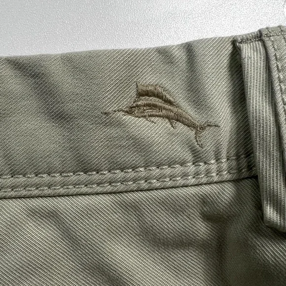 Tommy Bahama Chino Shorts Mens 42 Khaki Tan Tencel Cotton Stretch Casual Summer - Picture 5 of 13